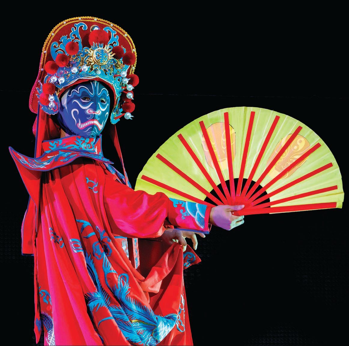 At the festival, experience face-changing, an ancient dramatic art from the Sichuan opera. PHOTO: BY J FUSCO