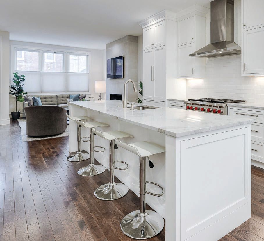  1515 Lombard St. has a modern, openconcept layout. PHOTO COURTESY OF BLACKLABEL KELLER WILLIAMS