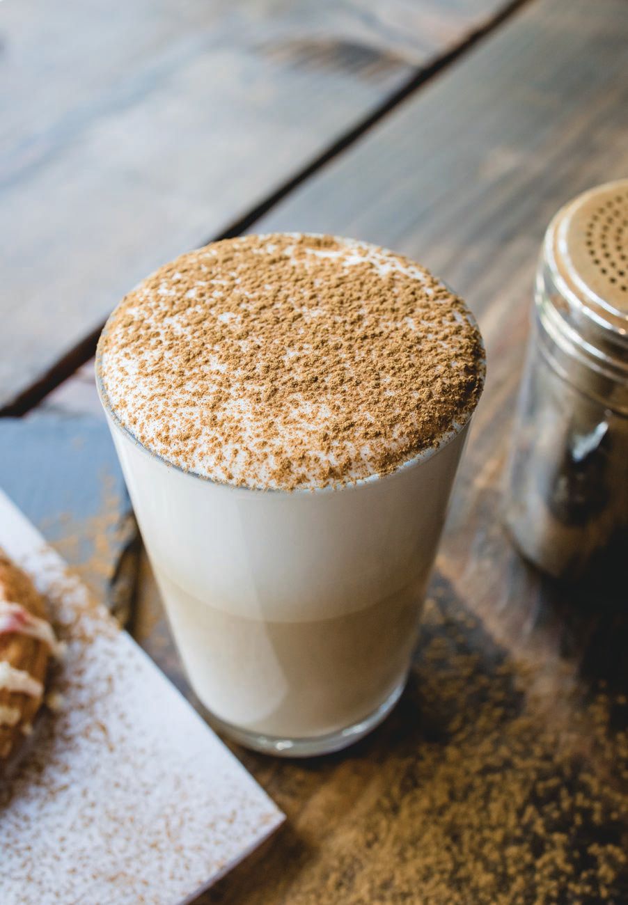 The cappuccino from Avenues Café offers a delectable jolt PHOTO: BY LUCY BABER
