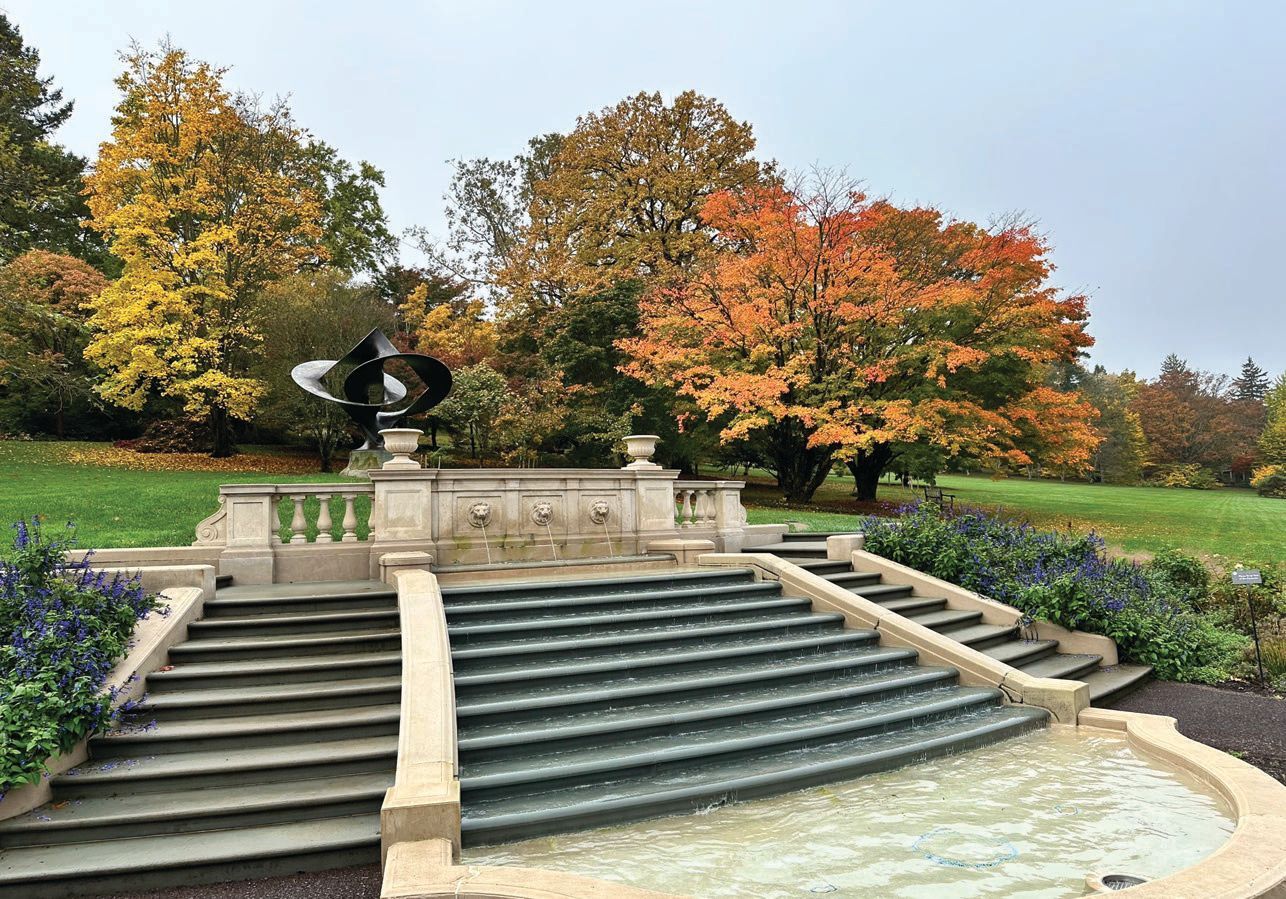 Morris Arboretum’s Step Fountain is just one of its hidden gems. PHOTO BY: WILLIAM CULLINA