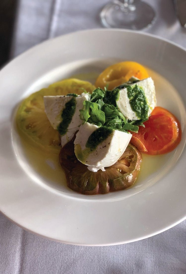 Caprese, made with buffalo mozzarella and juicy tomatoes, is popular at the restaurant. PHOTO COURTESY OF OTTO BY POLPO