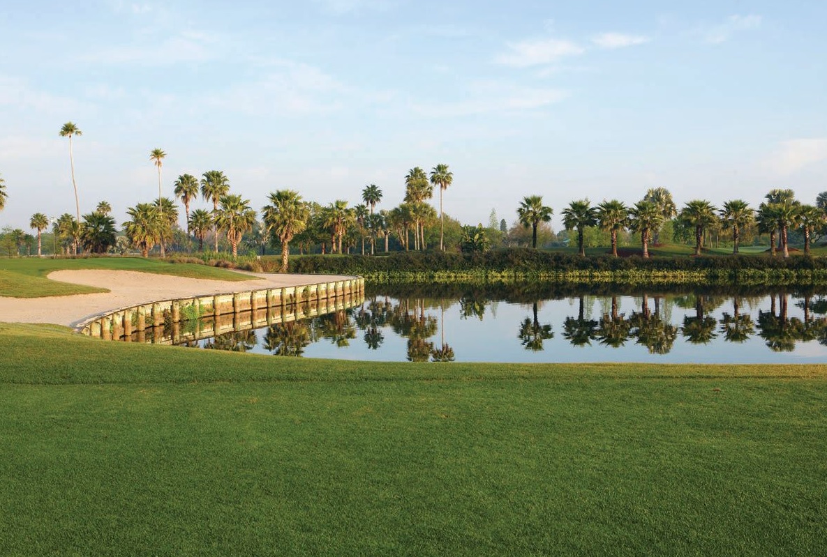 The 9th green at Vinoy Golf Club looking back on No. 7 tee box. PHOTO COURTESY OF MARRIOTT HOTELS & RESORTS