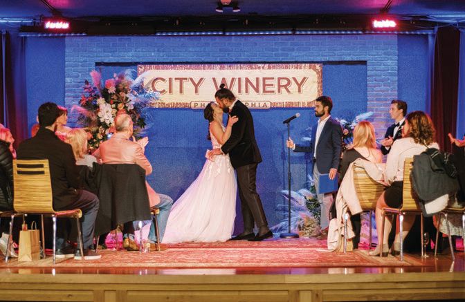 1. Amy Kate Lobel and Doug Lobel renew their vows at City Winery Philadelphia Photography by Rachel Pearlman Photography