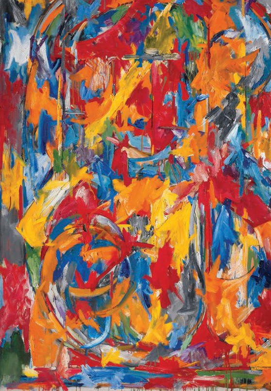 Jasper Johns, “0 through 9” (1960, oil on canvas), 72 1/2 × 54 inches, private collection. PHOTO COURTESY OF: 2021 JASPER JOHNS/VAGA AT ARTISTS RIGHTS SOCIETY (ARS), NEW YORK