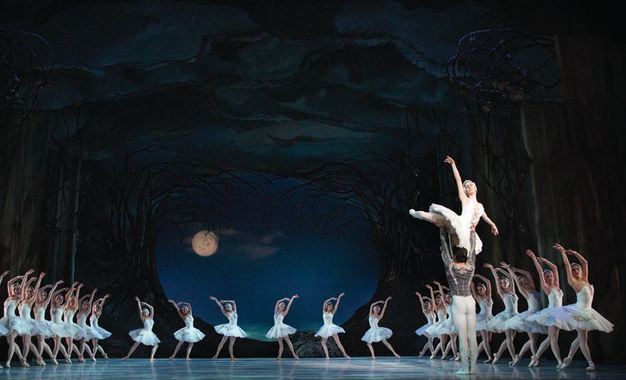 Dayesi Torriente, Sterling Baca and other artists of the Philadelphia Ballet are awing audiences with Swan Lake. PHOTO: BY ALEXANDER IZILIAEV 37